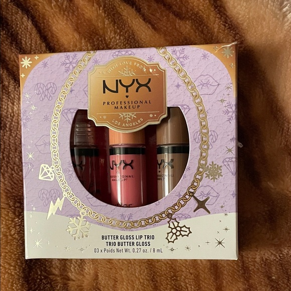 NYX Other - NYX Butter Gloss Trio - Clear, Soft Pink, Warm Brown